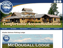 Tablet Screenshot of mcdougalllodge.com